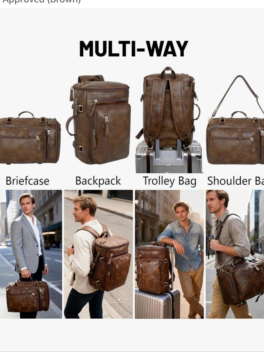Multi-way Travel Carrier Backpack Laptop Case